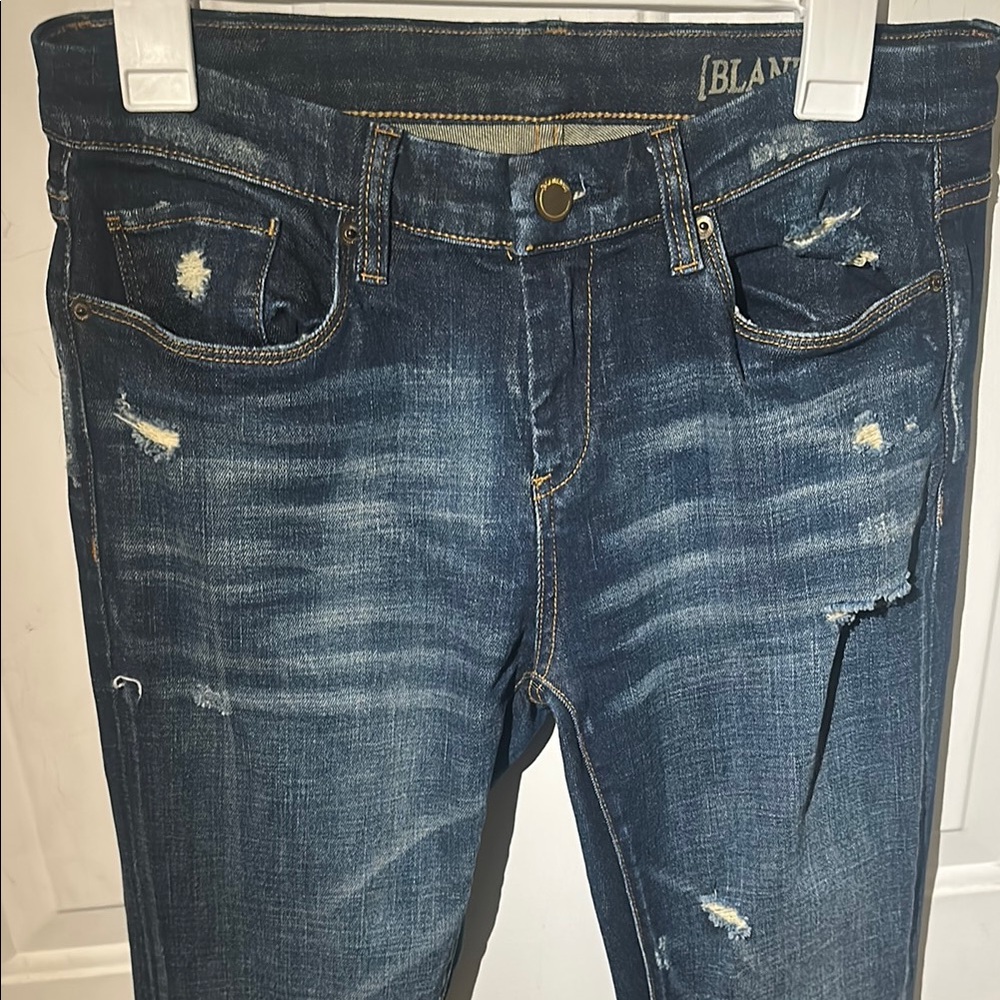 Women’s [BLANKNYC] Distressed Dark Blue Flare Jeans

Size: 28